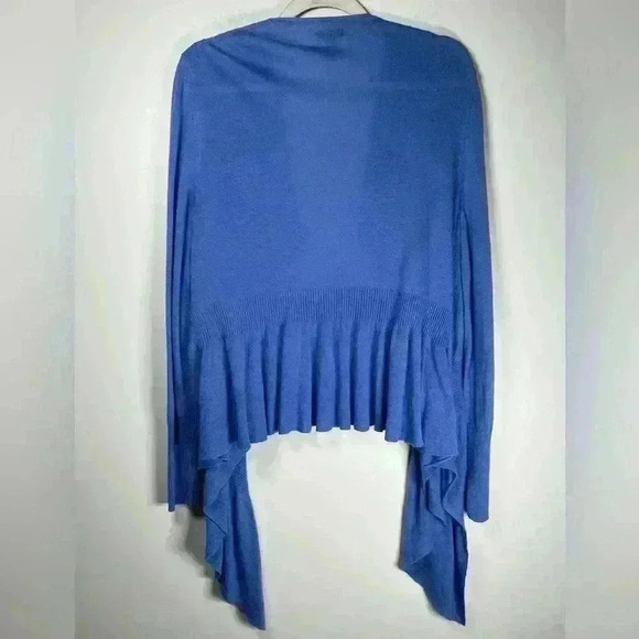 Soma Open Front Soft Lightweight Sweater Loungewear Ruffle Women’s Size Large - Picture 3 of 8